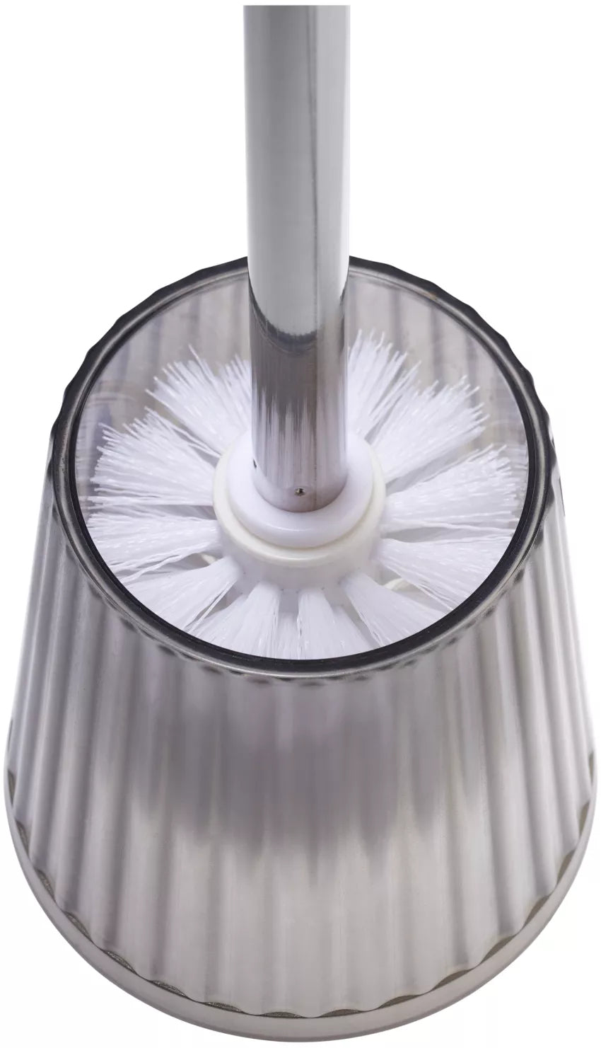 Diaqua Priscilla – WC-Bürstenset – Kunststoff, Metall, Anthrazit, Transparent, H 38 cm, Ø 11 cm