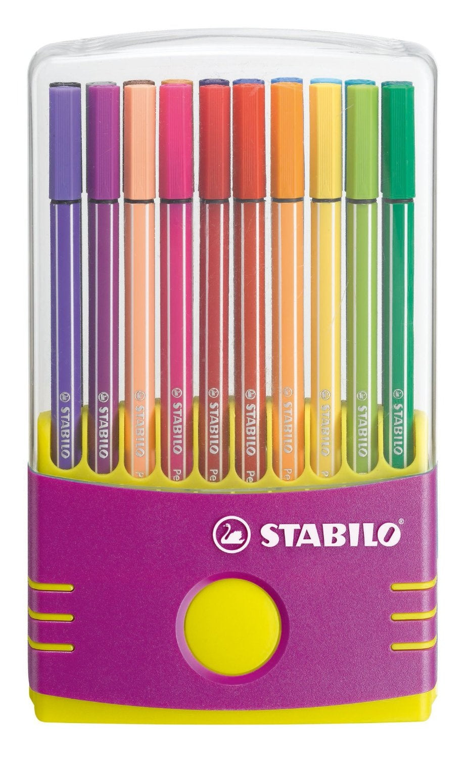 STABILO Pen 68 Colorparade Filzstifte – Rundspitze, 1 mm, wasserbasiert, 20 Farben