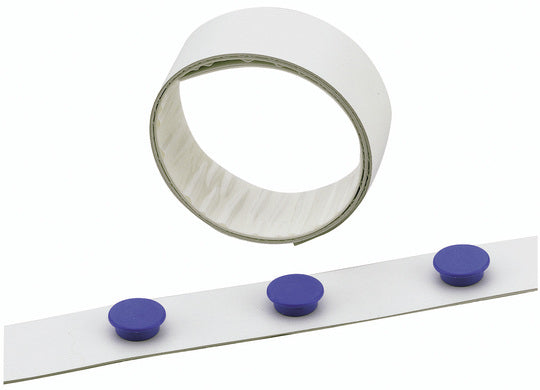 Durable Magnetband (selbstklebend) – 35 mm × 5 m, Weiss, Metall