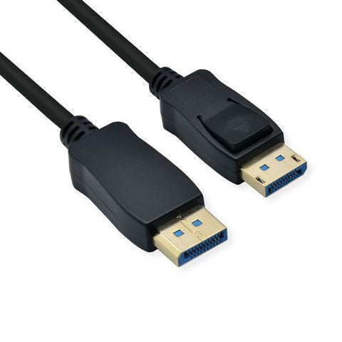ROLINE DisplayPort Kabel DP 2.0 8K 60 Hz – 5 m – HDR – für Geräte mit DisplayPort-Anschluss