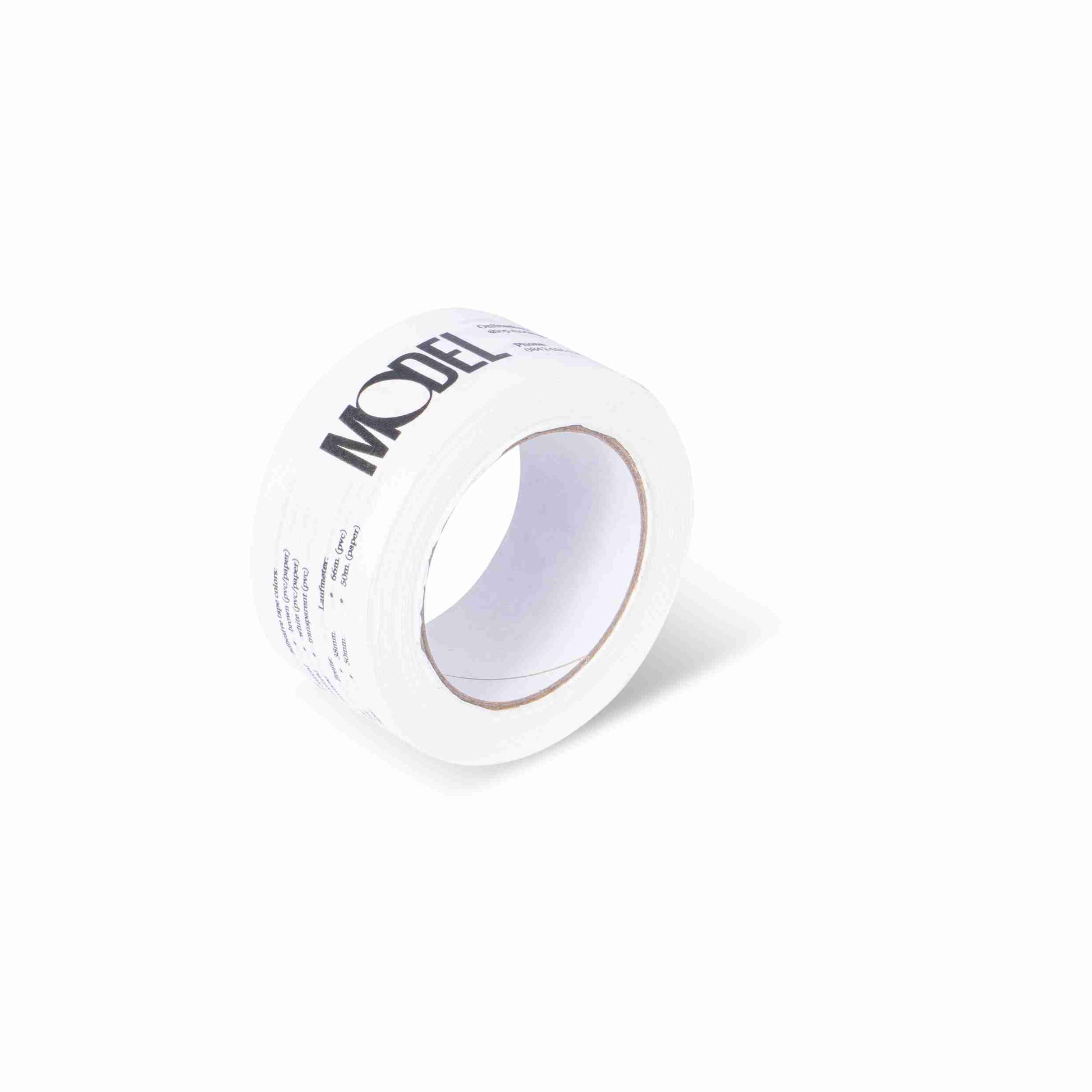 Model – Verpackungsklebeband, Papier, weiss, 1-farbig bedruckt – 38 mm × 50 m – 1 Palette (2'376 Stk.)