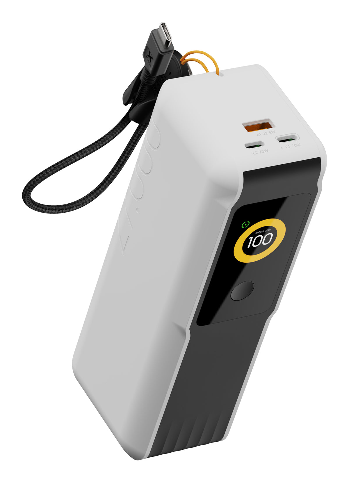 Xtorm NextGen6 Powerbank 27'000 mAh – 70 W PD, 2× USB-C, 1× USB-A, weiss