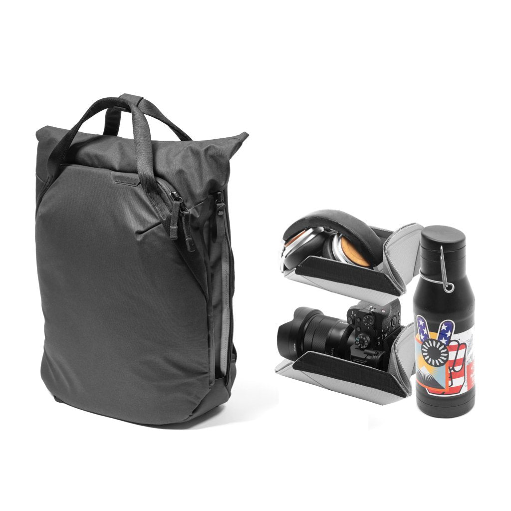 Peak Design Everyday Totepack v2 Kamerarucksack – 20 l (erweiterbar auf 25 l) – Nylon – Schwarz
