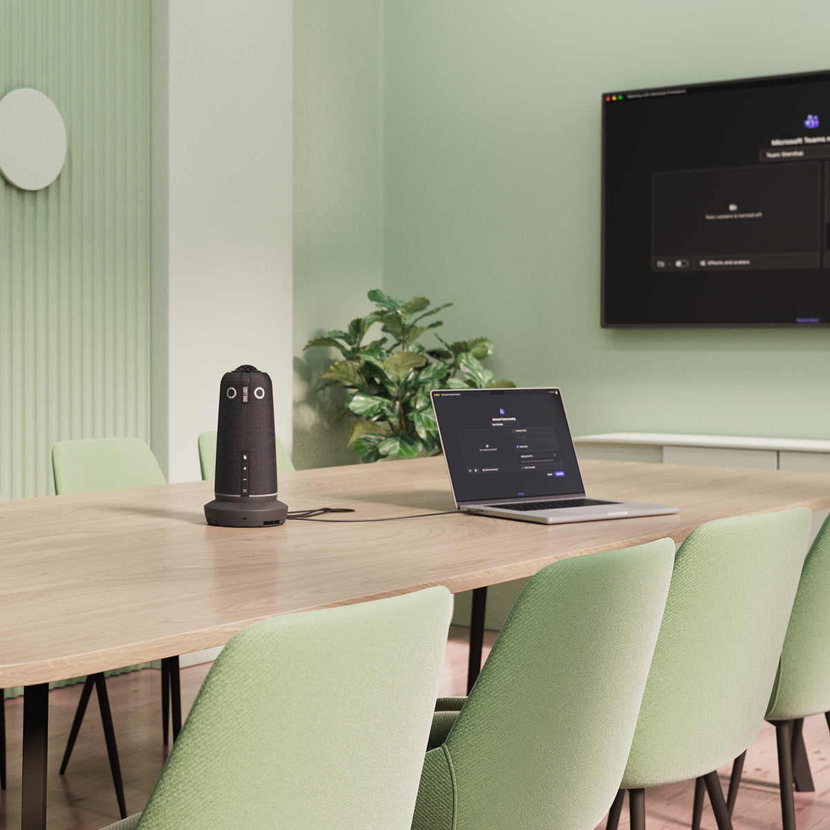 Owl Labs Meeting Owl 5 Pro Videokonferenzsystem – 4K Ultra HD, 1× digitaler Zoom, für Teams – Anthrazit