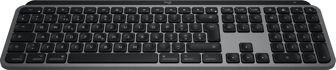 Logitech MX Keys S – Tastatur, kabellos (Bluetooth), CH-Layout (DE-CH) – für macOS