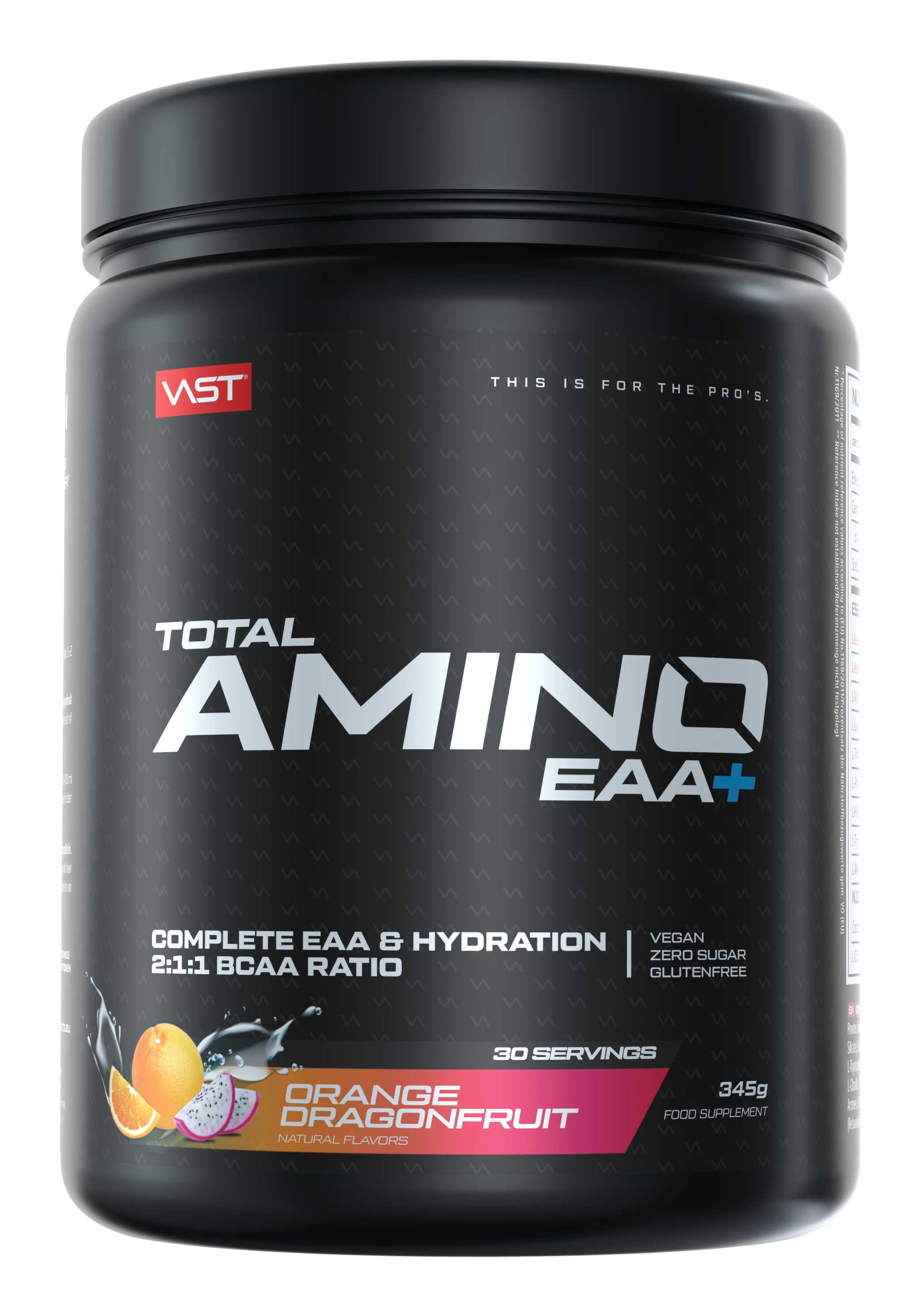 VAST Sports EAA Pulver Orange – glutenfrei, vegan – 381 g