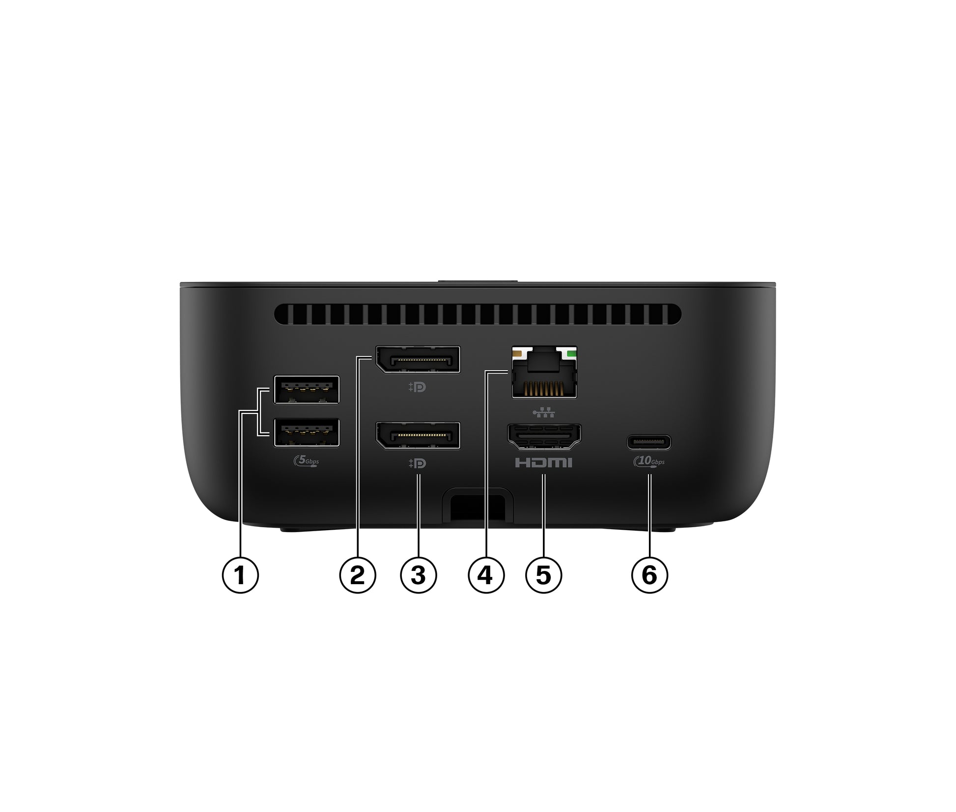 HP G6 Dockingstation – USB-C, 100 W PD, für Windows/Mac/ChromeOS