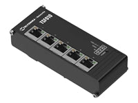 Teltonika TSF010 – Switch – 5×Fast Ethernet, DIN-Schiene, Schwarz