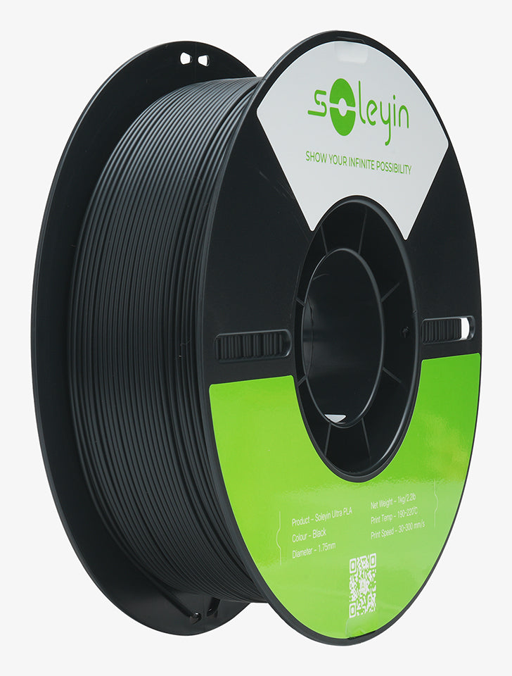 Creality 3D-Drucker-Filament Soleyin Ultra PLA 1,75 mm Schwarz, 1 kg