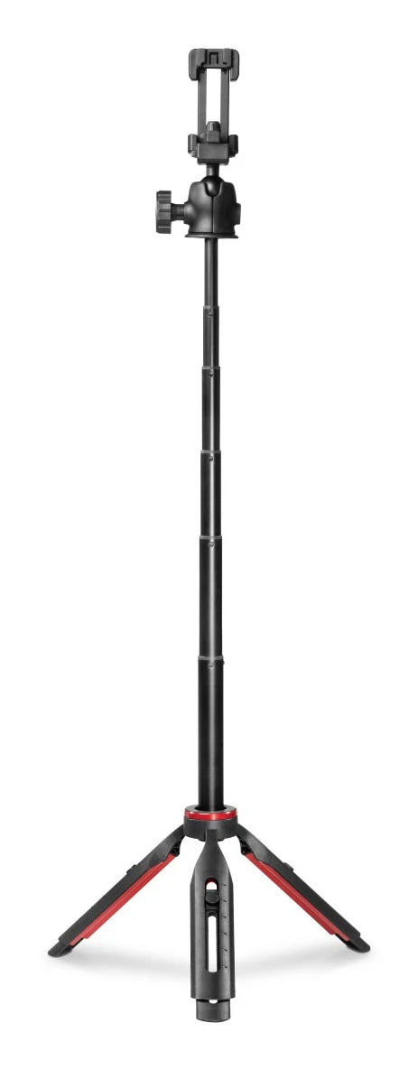 Hama Solid 80 Ball Mini-Stativ – bis 80 cm, 1 kg Traglast – Kugelkopf, Bluetooth 5,3 – Schwarz