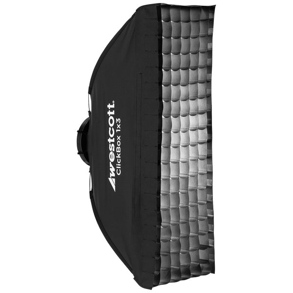 Westcott 40° Wabengitter – für ClickBox 1x3 – 914 × 305 × 102 mm – Nylon – Schwarz