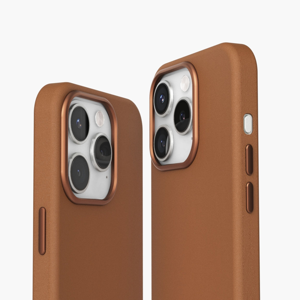 Vonmählen Backcover – für Apple iPhone 16 Pro Max, MagSafe, veganes Leder+Mikrofaser, Braun