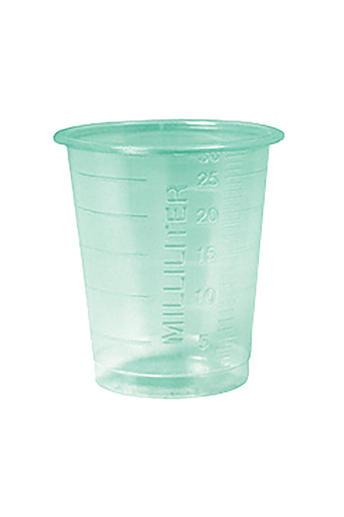Ampri Medizinbecher – 30 ml, 80 Stk, grün, Polypropylen (PP)