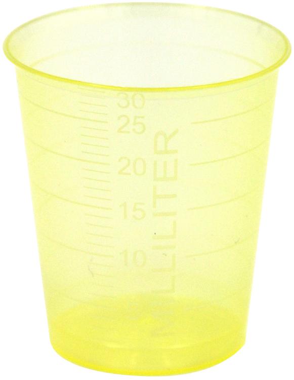 Ampri Medizinbecher 30 ml – Gelb – 80 Stk.