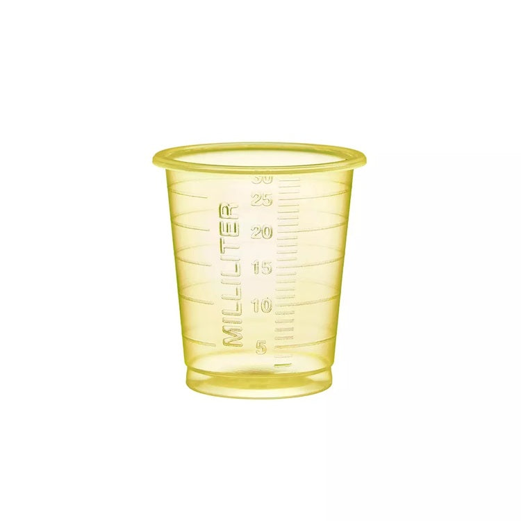 Ampri Medizinbecher, PP – 0,3 dl, gelb – 80 Stk.