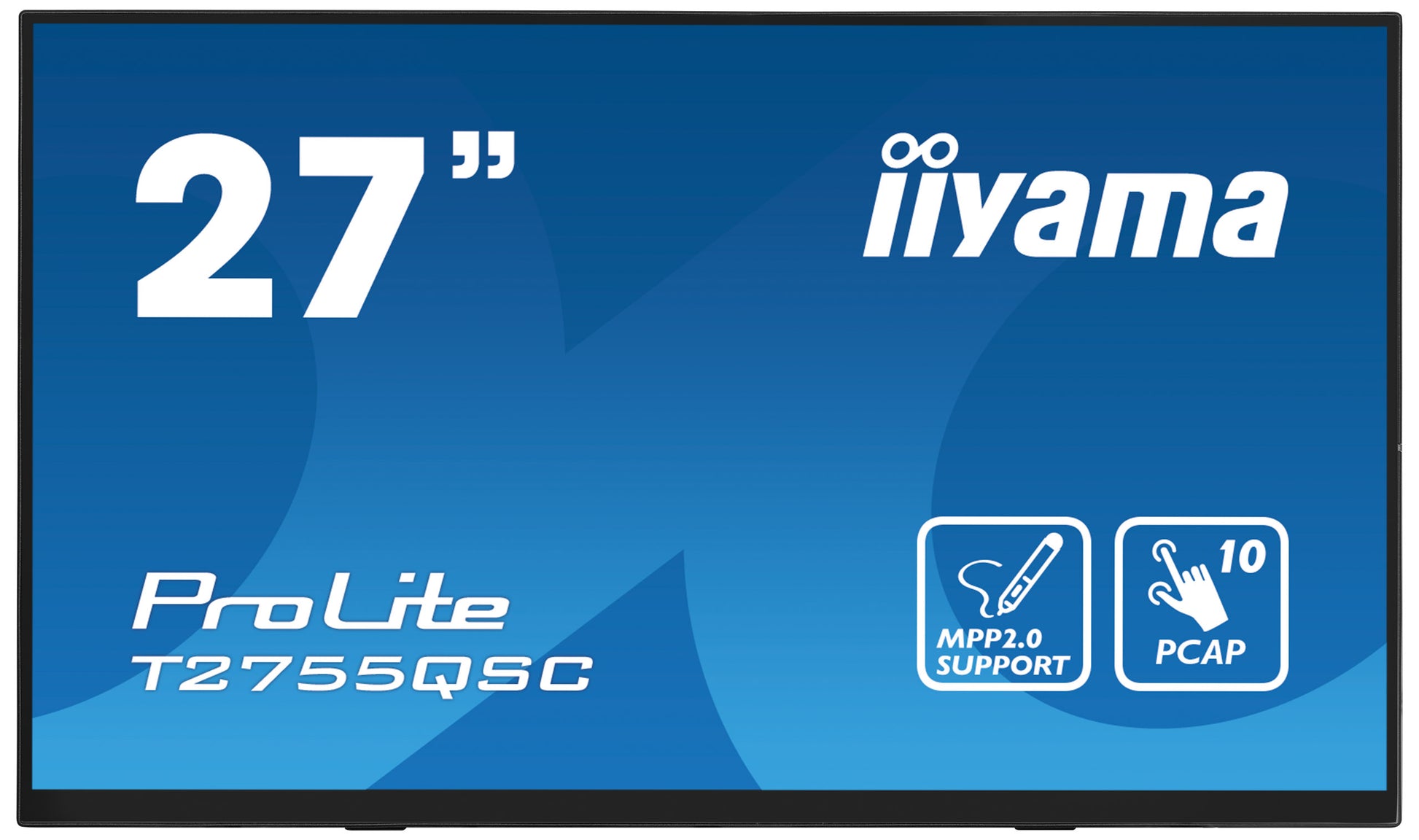 iiyama ProLite T2755QSC-B1 – Touch-Monitor 27" – 2560 × 1440, IPS, PCAP 10-Punkt, HDMI/DP/USB-C