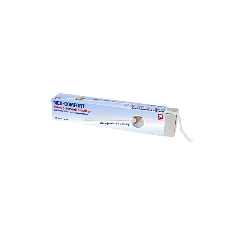 Ampri Patientenserviettenhalter – 250 Stk – Weiss – Zellstoff/Polyester