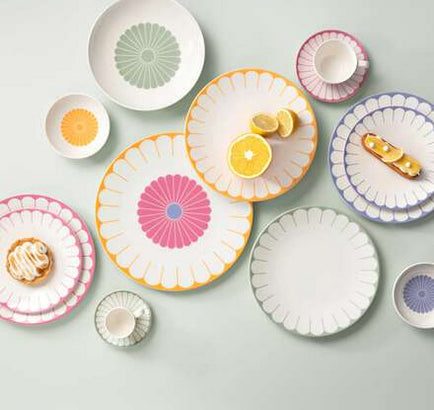 Villeroy & Boch Platzteller – Porzellan, Mehrfarbig, Rund, 6 Stück