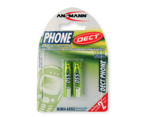 Ansmann AAA Akkus – Nickel-Metallhydrid (NiMH), 550 mAh, 1,2 V – 2 Stk.