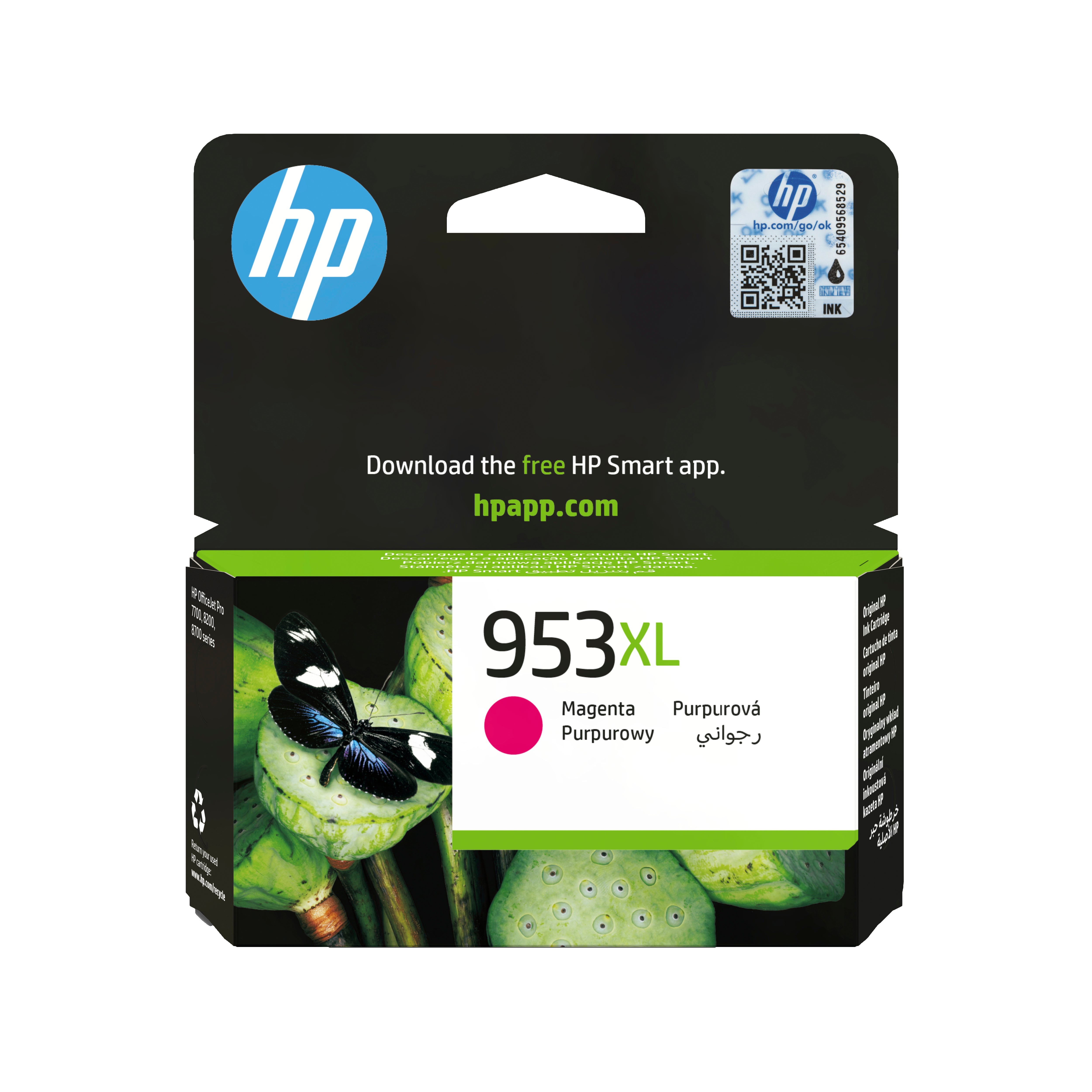 HP Tintenpatrone 953XL (F6U17AE), Magenta, XL, 1'450 Seiten – für OfficeJet Pro 7720, 7730, 7740 und andere