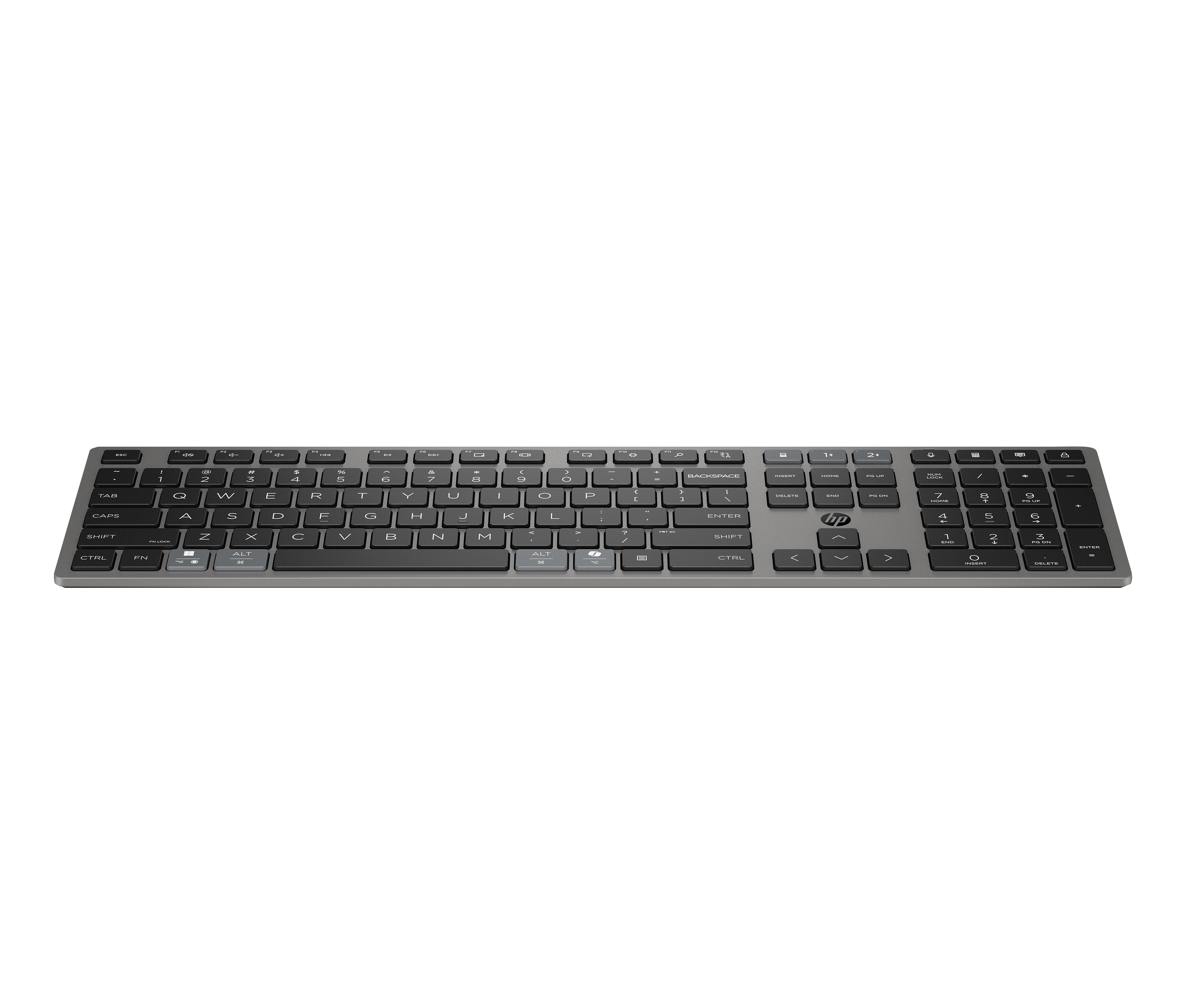 HP 720 – Tastatur – Bluetooth – USB‑A – Multi‑Device, Wiederaufladbar, Leise Tasten – Schwarz