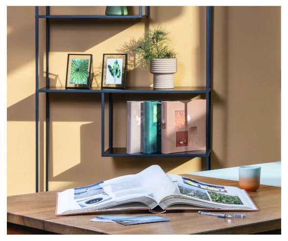 Hama Fotoalbum – für 300 × 300 mm, beige, mit Pergaminzwischenblättern, Karton