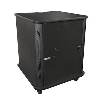 Middle Atlantic RFR-1628GE – 19" Netzwerkschrank 16U, 483 × 718 × 889 mm, Ebenholz, Stahl/Holz