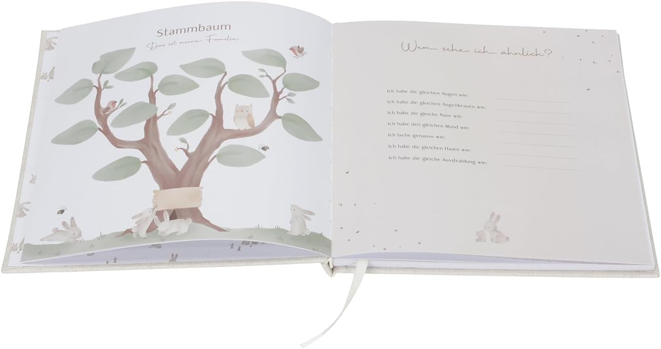 OYKAMI Babytagebuch Miffy – mit Miffy-Stofftier, blau