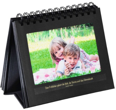 Hama Fotobuch, 12 Seiten, 15 × 11 cm, Karton, Schwarz