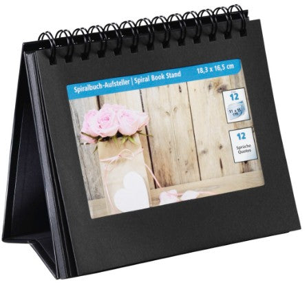 Hama Fotobuch, 12 Seiten, 15 × 11 cm, Karton, Schwarz