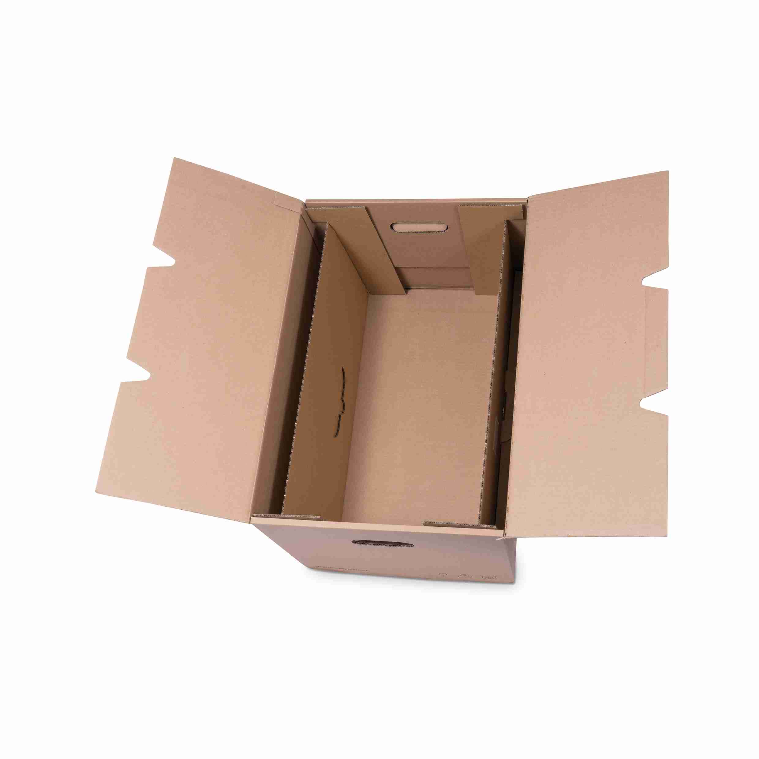 Einlagekarton für Hängeregister – 553 × 289 mm – braun – für modularen Umzugskarton mittel – 1 Stk., ab 20 Stk.