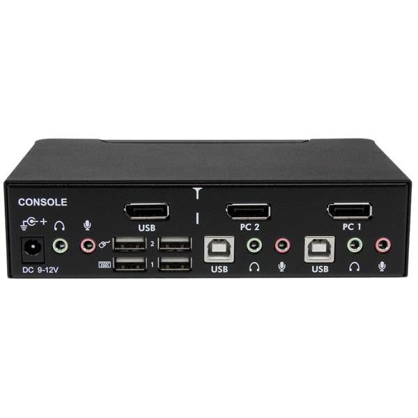StarTech.com 2-Port DP KVM-Switch – 4K, USB-Hub, Audio, Desktop