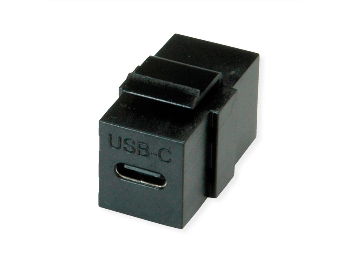 VALUE USB-Adapter USB-C auf USB-C (Buchse auf Buchse) – USB 3.2 Gen 2 (10 Gbit/s) – Schwarz