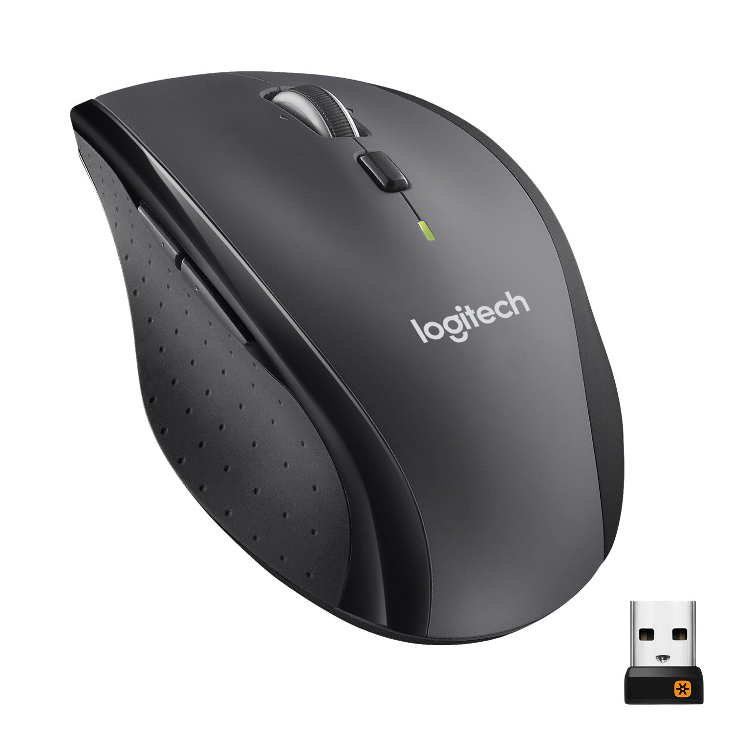 Logitech Marathon M705 – Maus – Kabellos (2,4 GHz), 1000 DPI, rechts, Anthrazit