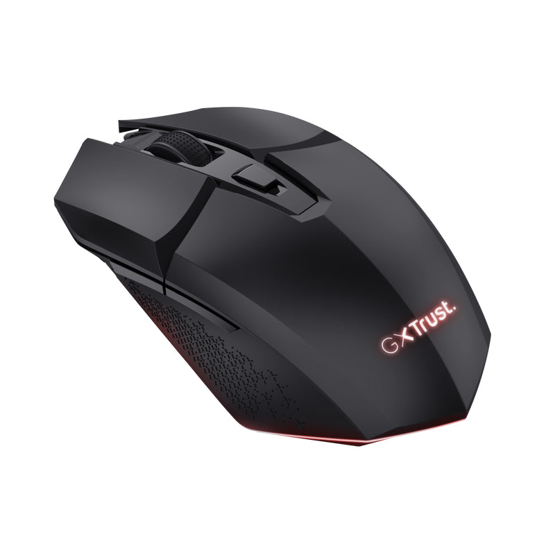 Trust GXT110 Felox – Gaming-Maus – Kabellos (2,4 GHz), 4800 DPI, RGB-Beleuchtung, beidhändig, Schwarz