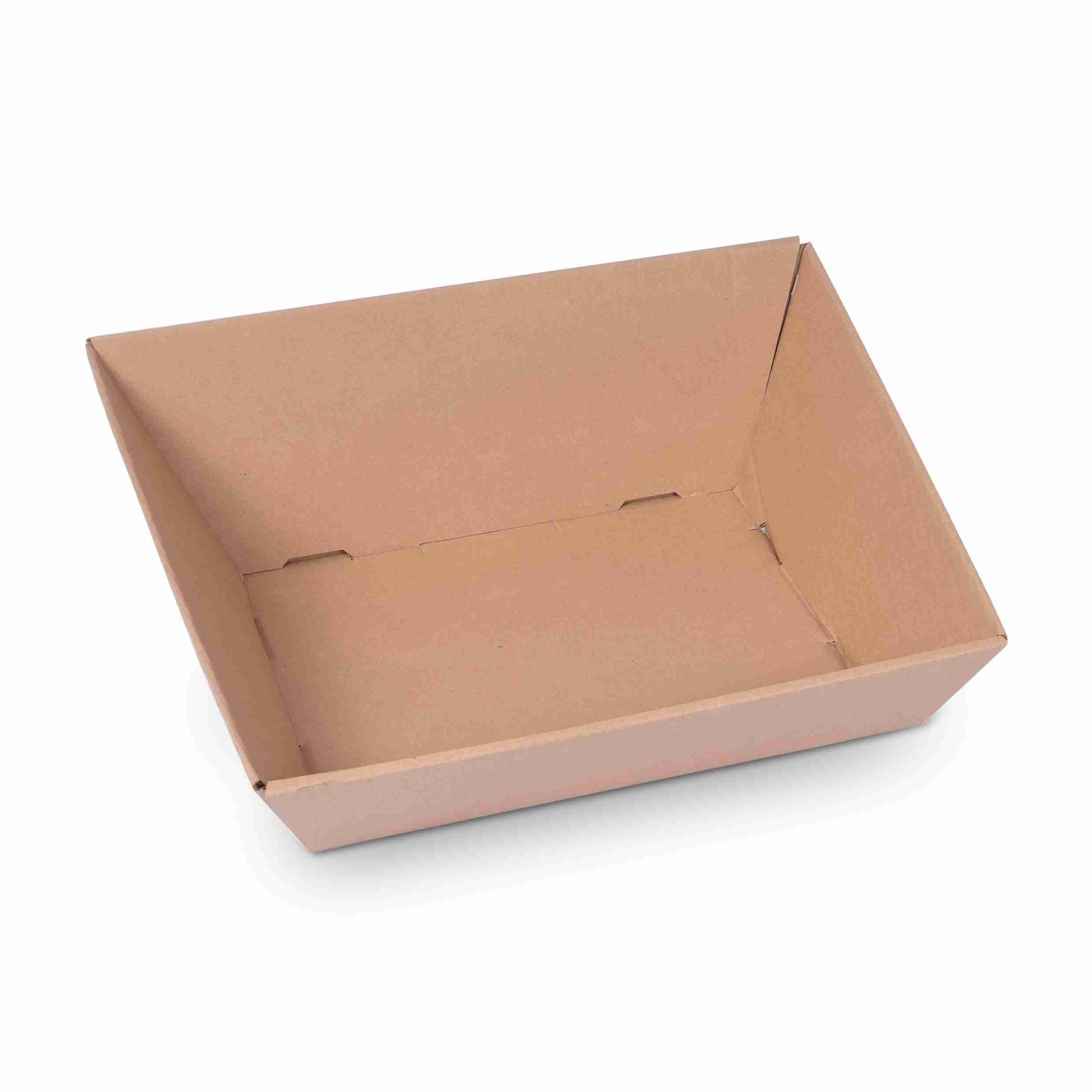 Geschenkkorb Trapez braun – Innenmass 350 × 150 × 250 mm – 1 Palette (600 Stk.)