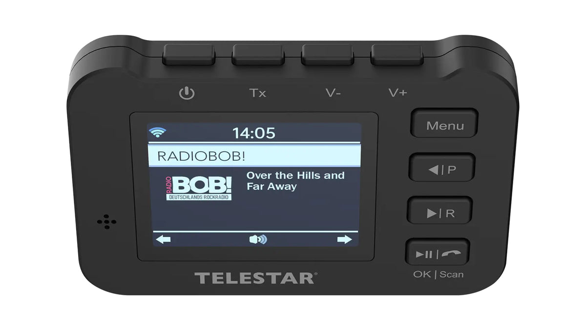 Telestar TOP CAR 2 – Tragbares DAB+ Radio, UKW, Bluetooth, 2 h Akku – Schwarz