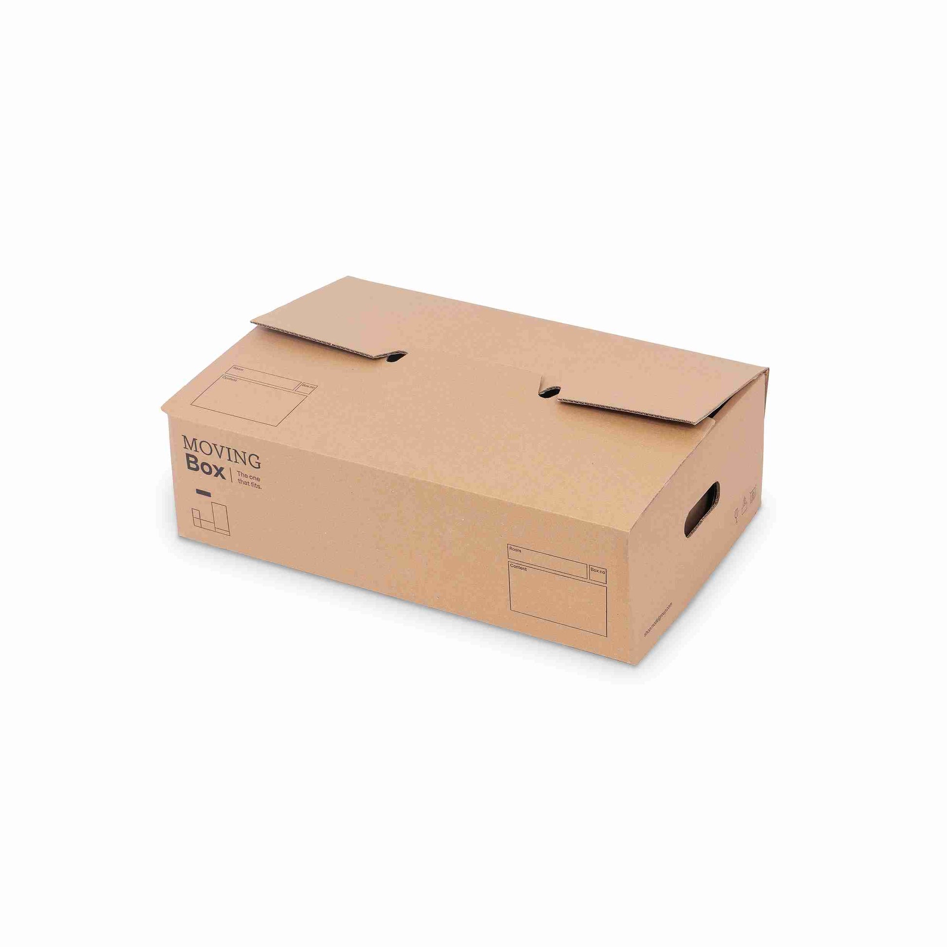 Model Stulpschachtel – 567 × 358 × 163 mm, braun, 2-wellig, Automatikboden, Deckel – 1 Stk., ab 120 Stk.