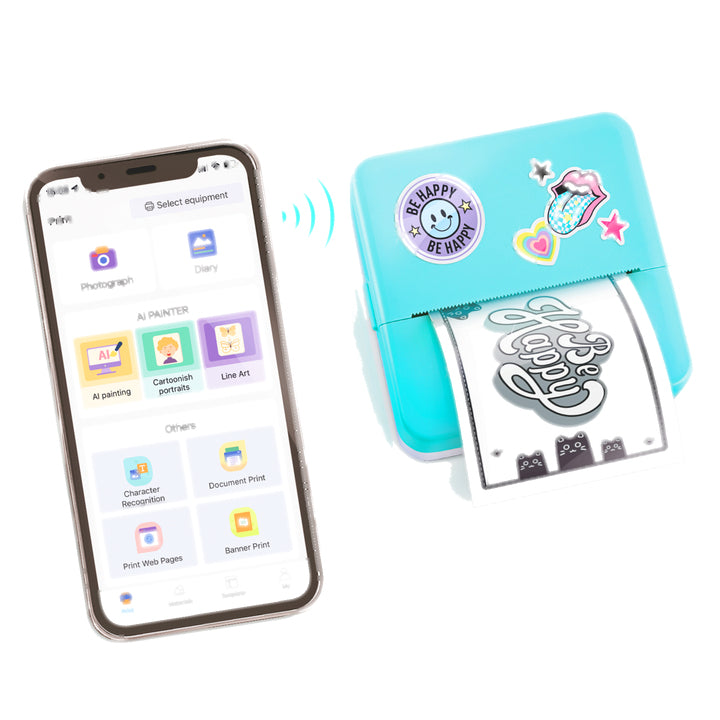 Canal Toys Instant Pocket Printer – Drucker (Spielzeug) – 20 × 18 × 6 cm – ab 8 J. – hellblau