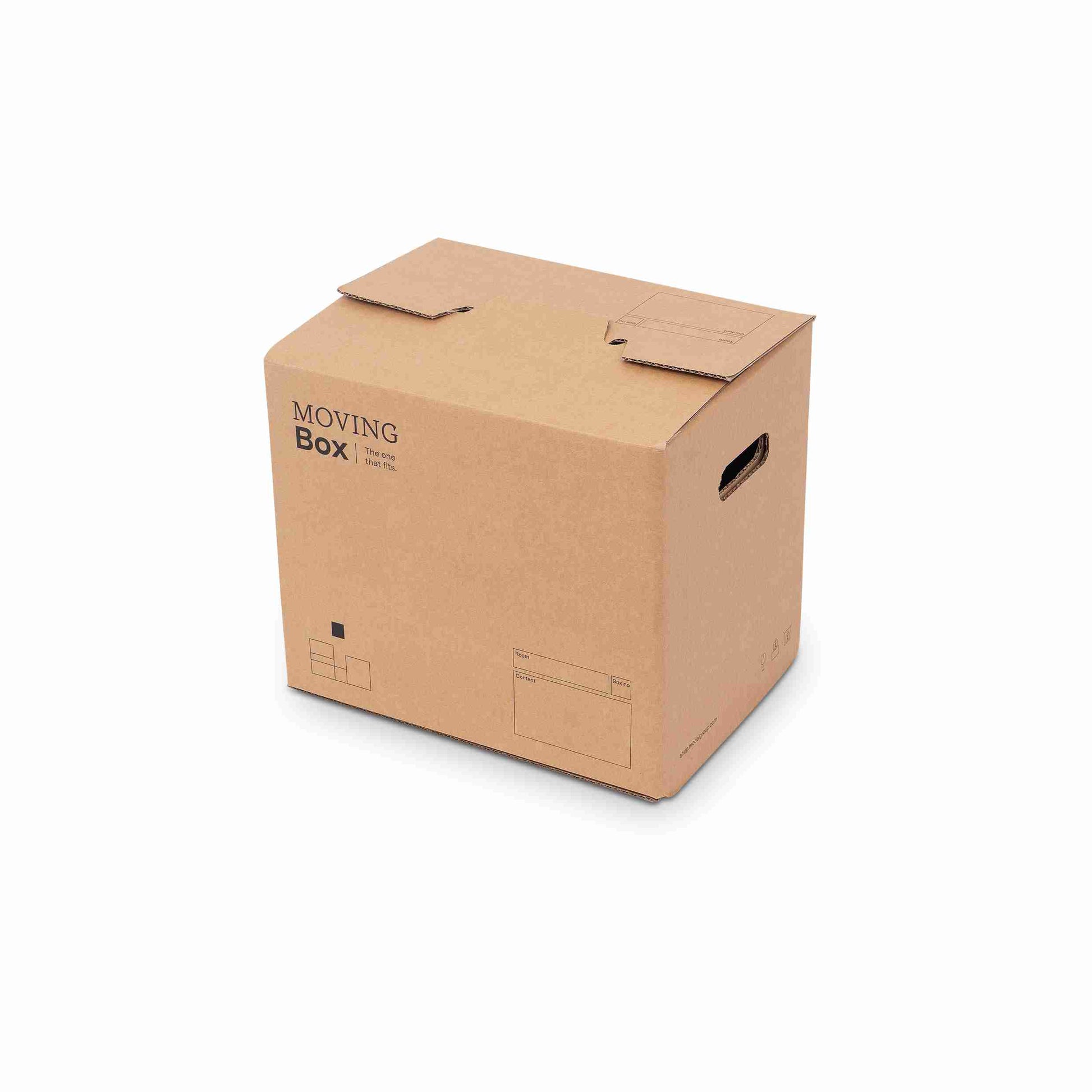 Model Versandbox – 376 × 292 × 336 mm, braun, C-Welle, Deckel – 1 Stk., ab 20 Stk.