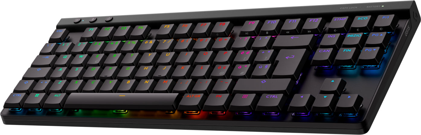 Logitech G G515 LIGHTSPEED TKL – Gaming-Tastatur – USB + RF + Bluetooth, Mechanisch, RGB, Schwarz