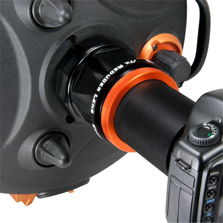 Celestron 94245 Reduktionslinse 0,7× für 925 Edge – Aluminium, Vollbeschichtung – Schwarz