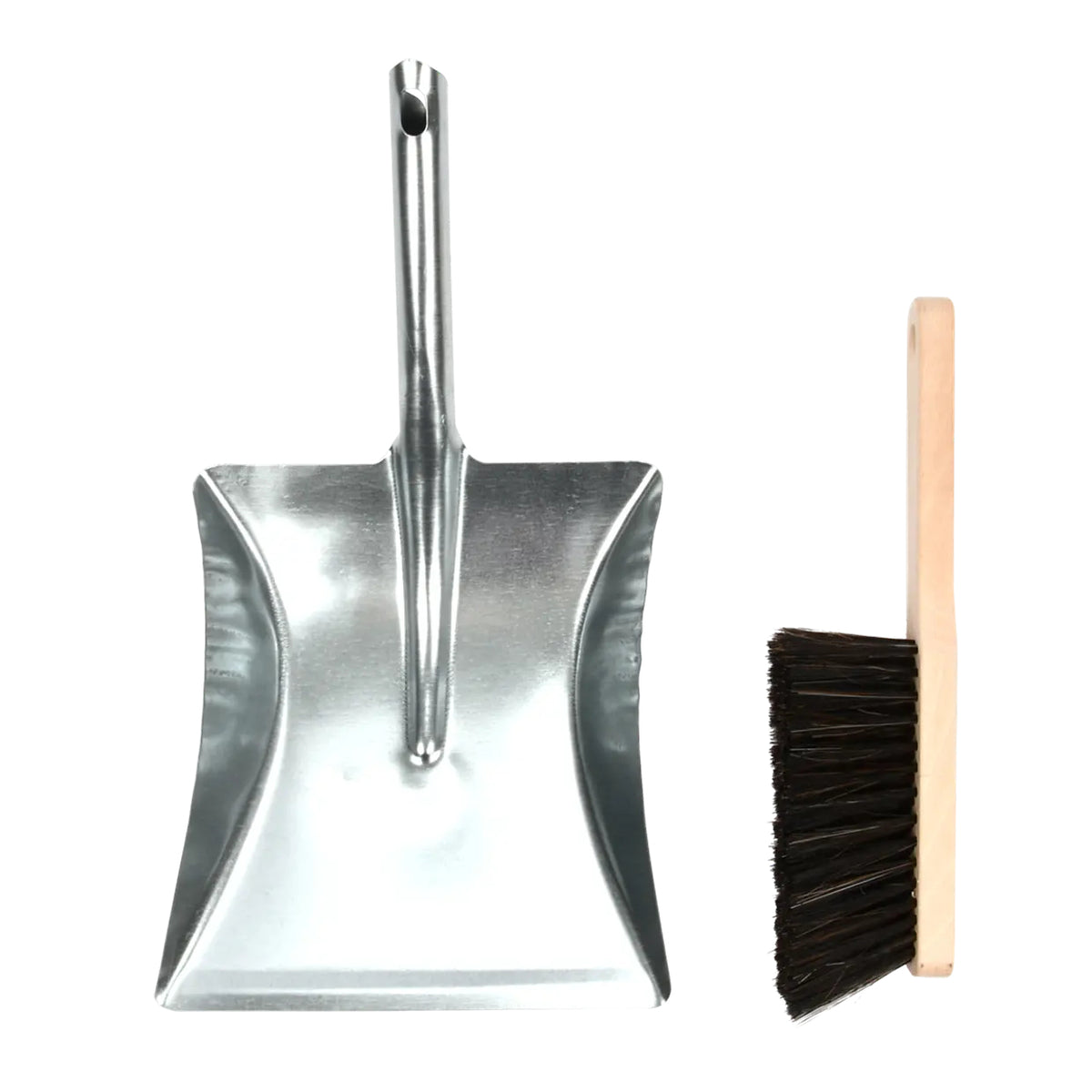 Esschert Design Kehrgarnitur – 36,0 cm – Buche/Stahl – Holz/Schwarz