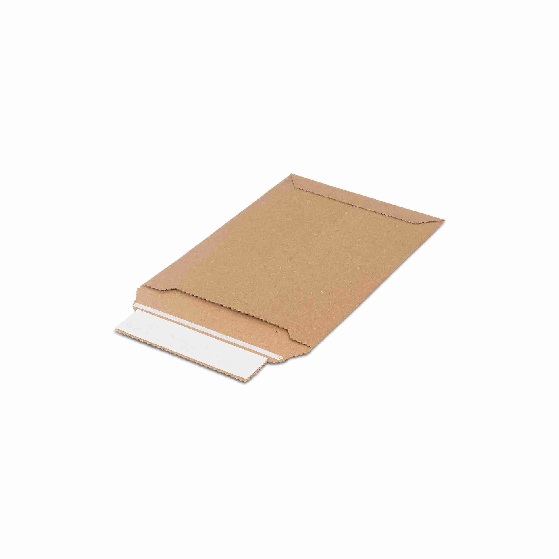 Model Karton-Versandtasche – 185 × 270 × 50 mm, selbstklebend, Karton, braun – 1 Palette (4'800 Stk.)