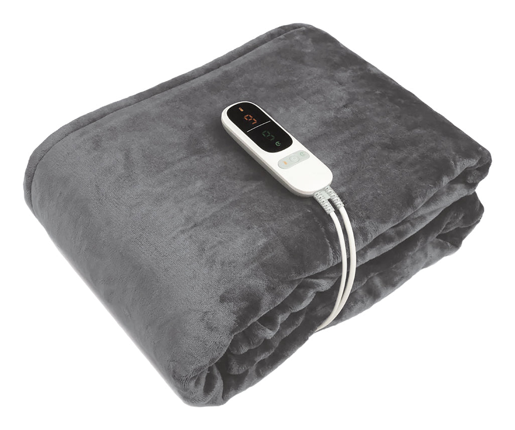 Sonnenkönig Lerry Wohndecke – Fleece, Grau – 160 × 180 cm