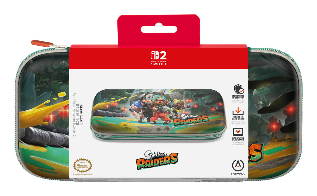 PowerA Hartschalen-Etui – mit Reissverschluss, Spielkartenfach – für Nintendo Switch 2 – Mehrfarbig