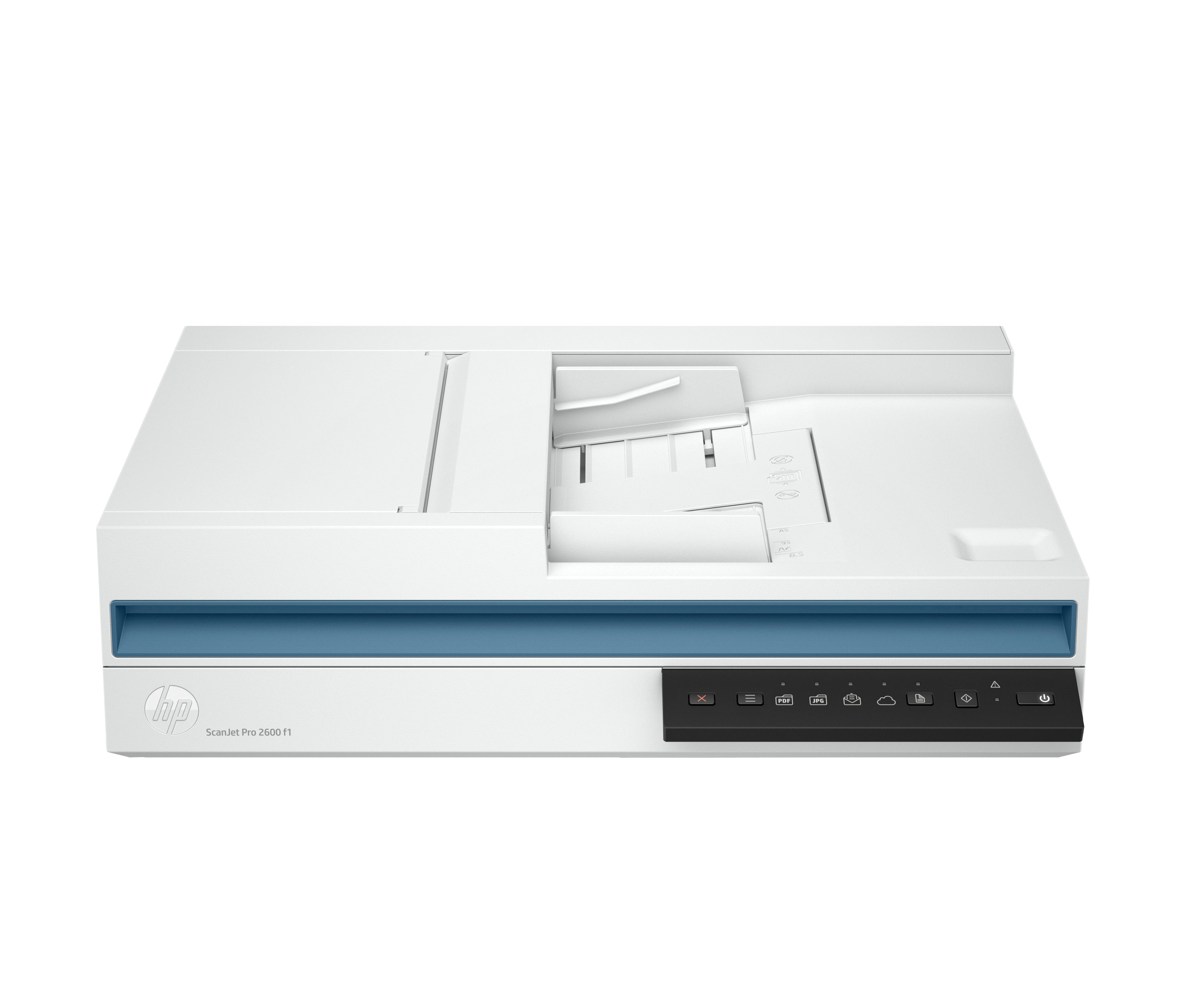 HP ScanJet Pro 2600 f1 – Flachbett + ADF, A4, Duplex, 50 S./Min., ADF 60 Blatt, USB, 1'200 dpi