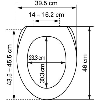 Diaqua Neosit – WC-Sitz – Polypropylen, weiss, mit Deckel, 39,5 × 46 cm