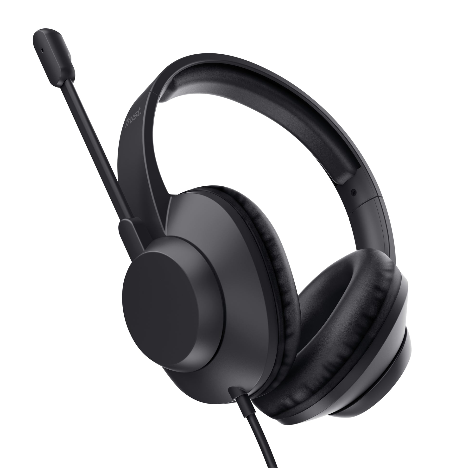 Trust Ayda Max – Duo Headset – 3,5 mm Klinke, geschlossen, Stummschaltung – schwarz – für PC/Mac