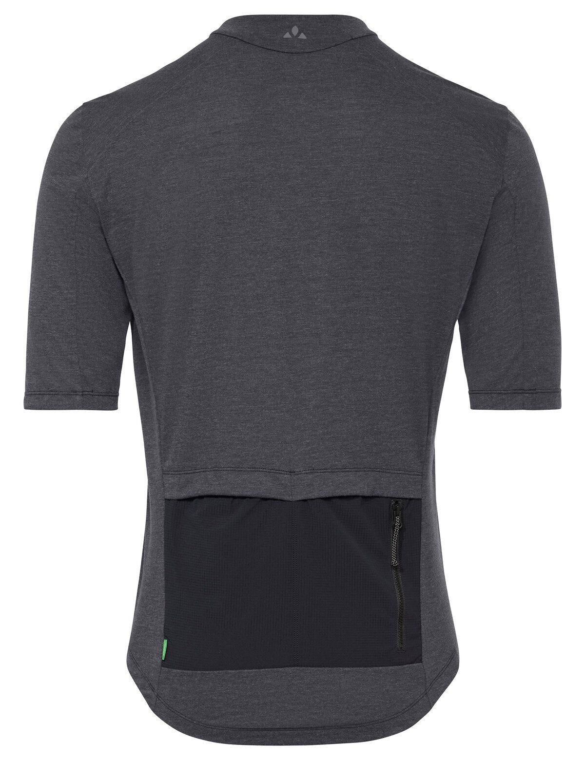 VAUDE Velotrikot – Kurzarm, Atmungsaktiv, 2 Taschen – S – Schwarz – 75% Recyceltes Polyester/25% Lyocell